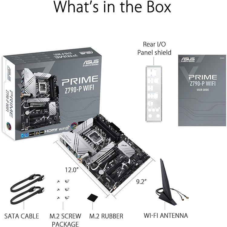 خرید مادربرد Asus Prime Z790-P - رم DDR5 - فرم ATX - چیپست اینتل
